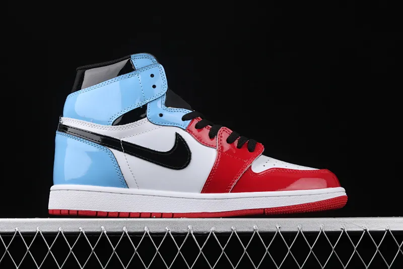 All categories Air Jordan Jordan series basketball shoes Air Jordan 1 High Air Jordan 1 "Fearless" AJ1 Joe 1 high top red and blue patent leather CK5666-100